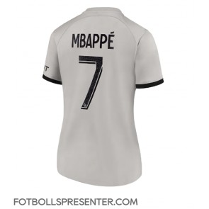 Paris Saint-Germain Kylian Mbappe #7 Borta Matchtröja Dam 2022-23 Kortärmad